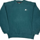 Starter Sweatshirt - Medium Green Cotton Blend