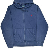 Polo By Ralph Lauren Tall Hoodie - 2XL Blue Cotton