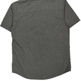 Levis Short Sleeve Shirt - Large Gray Cotton
