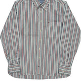 Tommy Hilfiger Striped Shirt - Large Multicoloured Cotton