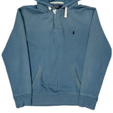 Polo By Ralph Lauren Hoodie - Large Blue Cotton