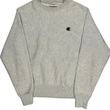 Reverse Weave Champion Sweatshirt - Small Grey Cotton