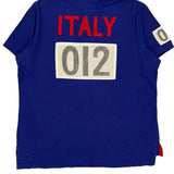 Italy Track And Field World Championships 1934 Polo By Ralph Lauren Graphic Polo Shirt - 2XL Blue Cotton