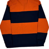 Ralph Lauren Striped Rugby Shirt - Medium Navy Cotton