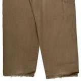 Unbranded Double Knee Carpenter Trousers - 34W 30L Brown Cotton