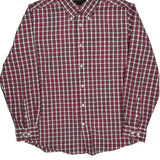 Tommy Hilfiger Checked Shirt - Medium Red Cotton