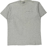 Basics Single Stitch T-Shirt - XL Gray Cotton Blend