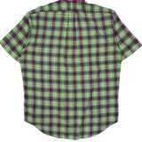 Blake Ralph Lauren Checked Short Sleeve Shirt - Medium Green Cotton