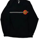 Santa Cruz Graphic Long Sleeve T-Shirt - Medium Black Cotton