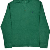 Polo By Ralph Lauren 1/4 Zip - XL Green Cotton