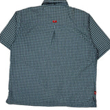 Ecko Unltd Checked Short Sleeve Shirt - Large Gray Cotton