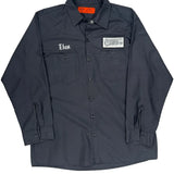 Occupational Wear Dickies Shirt - Large Gray Polyester Blend