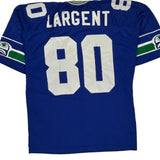 Seattle Seahawks Russell Athletic #80 Largent Football Jersey - XL Blue Polyester