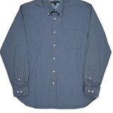Tommy Hilfiger Checked Shirt - Large Blue Cotton