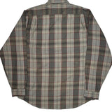Levis Checked Patterned Shirt - Large Gray Polyester Blend