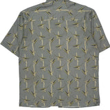 Puritan Floral Hawaiian Shirt - Medium Gray Viscose