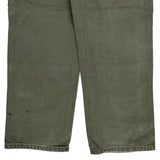 Carhartt Double Knee Carpenter Pants - 33W 32L Green Cotton
