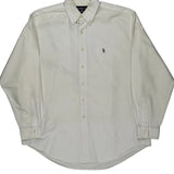 Yarmouth Ralph Lauren Shirt - Large White Cotton