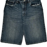 Machine Denim Shorts - 30W 12L Dark Wash Cotton