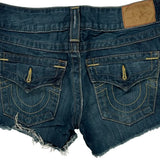True Religion Denim Shorts - 30W US 2 Blue Cotton