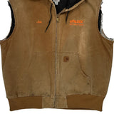 2012 Safety Award Carhartt Cut Off Jacket - Large Brown Cotton