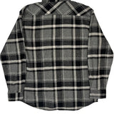 Dickies Checked Flannel Shirt - Large Black Cotton Blend