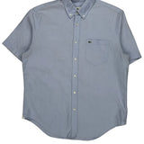 Lacoste Short Sleeve Shirt - Medium Blue Cotton