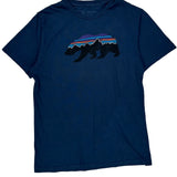 Patagonia Slim Fit T-Shirt - Small Blue Cotton