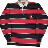 Canada Barbarian Striped Rugby Shirt - XL Red Cotton