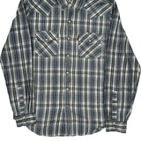 Levis Checked Shirt - Medium Gray Cotton