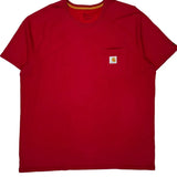 Carhartt T-Shirt - XL Red Cotton