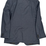 Aquascutum Pinstripe Blazer - Large Blue Viscose