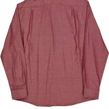 Tommy Hilfiger Slim Fit Shirt - Large Red Cotton