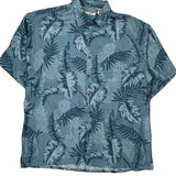 Campia Moda Floral Hawaiian Shirt - XL Blue Viscose