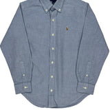Age 10 Ralph Lauren Shirt - Medium Blue Cotton