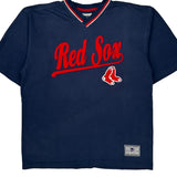 Red Sox Lee Sport Mlb Jersey - Large Navy Cotton Blend