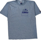 Hawks Champion College T-Shirt - Large Blue Cotton