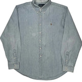 Ralph Lauren Denim Shirt - 2XL Light Wash Cotton