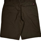 Dickies Chino Shorts - 40W 10L Brown Polyester Blend