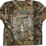 Bucksnort Resort Bar And Grill Realtree Camo T-Shirt - Large Camo Cotton