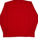 Dickies Long Sleeve T-Shirt - 2XL Red Cotton
