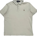 Polo By Ralph Lauren Polo Shirt - Large White Cotton