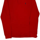 Age 13-14 Polo By Ralph Lauren Slim Fit Polo Shirt - XL Red Cotton