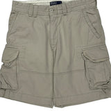 Polo By Ralph Lauren Cargo Shorts - 35W 9L Beige Cotton