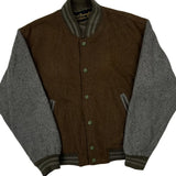 Unbranded Varsity Jacket - Medium Brown Wool