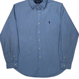 Ralph Lauren Checked Shirt - Large Blue Cotton