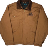 Tri-Mountain Jacket - Large Brown Cotton