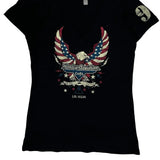 Las Vegas Harley Davidson Graphic T-Shirt - Large Black Cotton