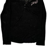 Motorcycle Harley Davidson Graphic Long Sleeve T-Shirt - Large Black Cotton Blend