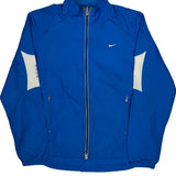 Nike Track Jacket - Large Blue Polyester
